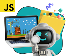 Язык программирования JavaScript + AI. Проектное обучение + геймификация + AI-помощники - КИБЕРшкола программирования для детей, компьютерные курсы для школьников, начинающих и подростков - KIBERone г. Солнцево