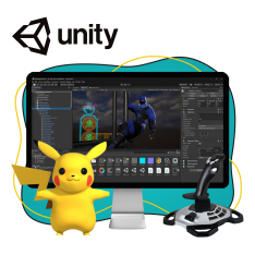 Мир игр на Unity 2D на популярном движке + AI-помощники - КИБЕРшкола программирования для детей, компьютерные курсы для школьников, начинающих и подростков - KIBERone г. Солнцево