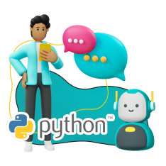 Умный чат-бот на Python - КИБЕРшкола программирования для детей, компьютерные курсы для школьников, начинающих и подростков - KIBERone г. Солнцево