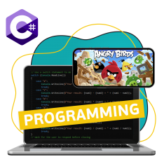 Программирование на C#. Удивительный мир 2D-игр - КИБЕРшкола программирования для детей, компьютерные курсы для школьников, начинающих и подростков - KIBERone г. Солнцево