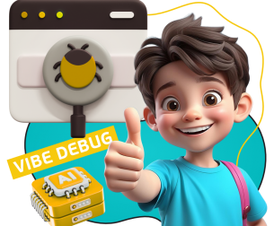 Тестирование & Vibe Debug. Охотники за багами - КИБЕРшкола программирования для детей, компьютерные курсы для школьников, начинающих и подростков - KIBERone г. Солнцево