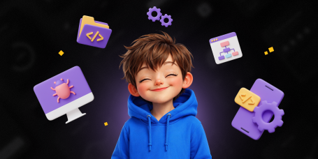 Идеальный сайт с нуля: код, дизайн и AI-помощник - КИБЕРшкола программирования для детей, компьютерные курсы для школьников, начинающих и подростков - KIBERone г. Солнцево